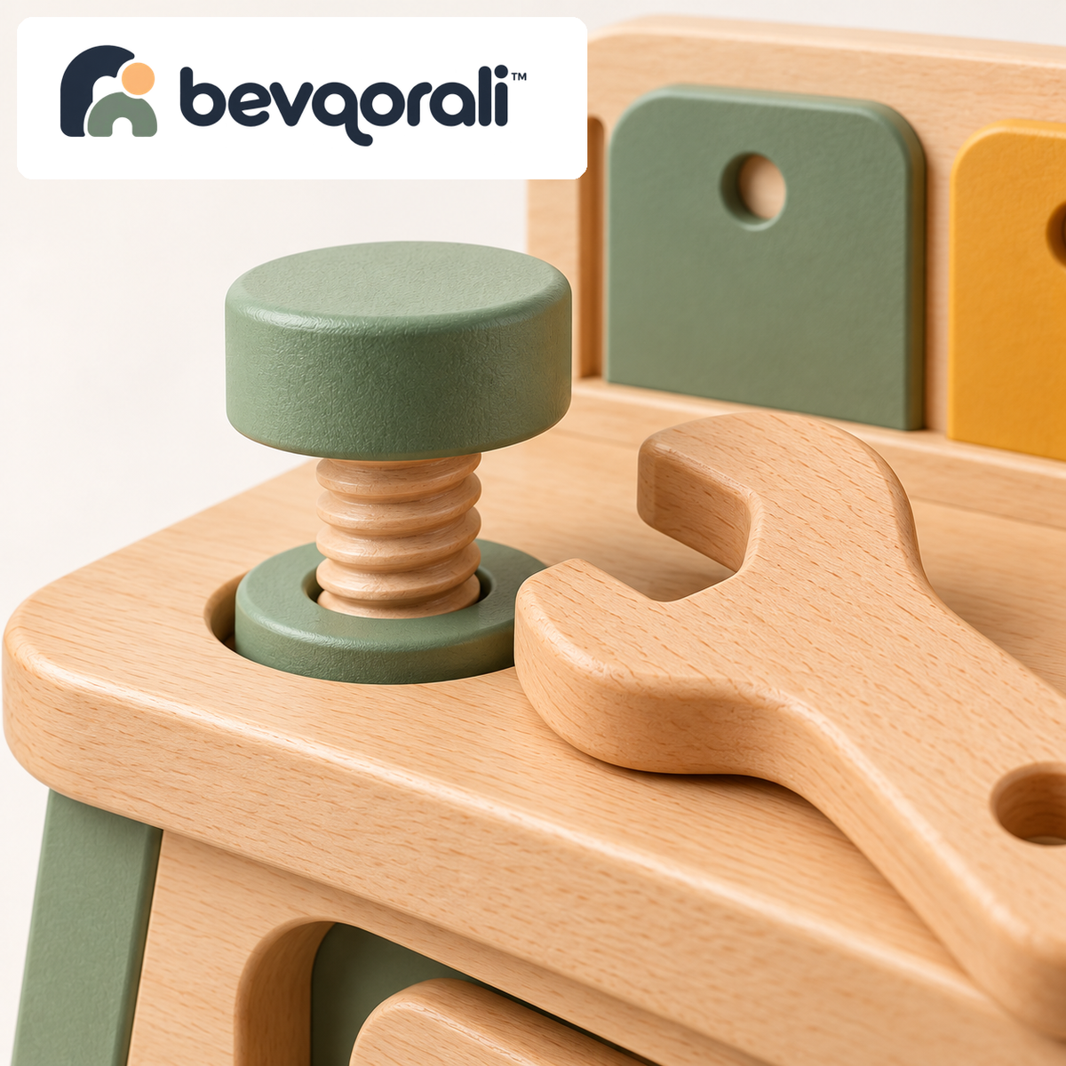 bevqorali™ KindCraft Workbench — close-up design details