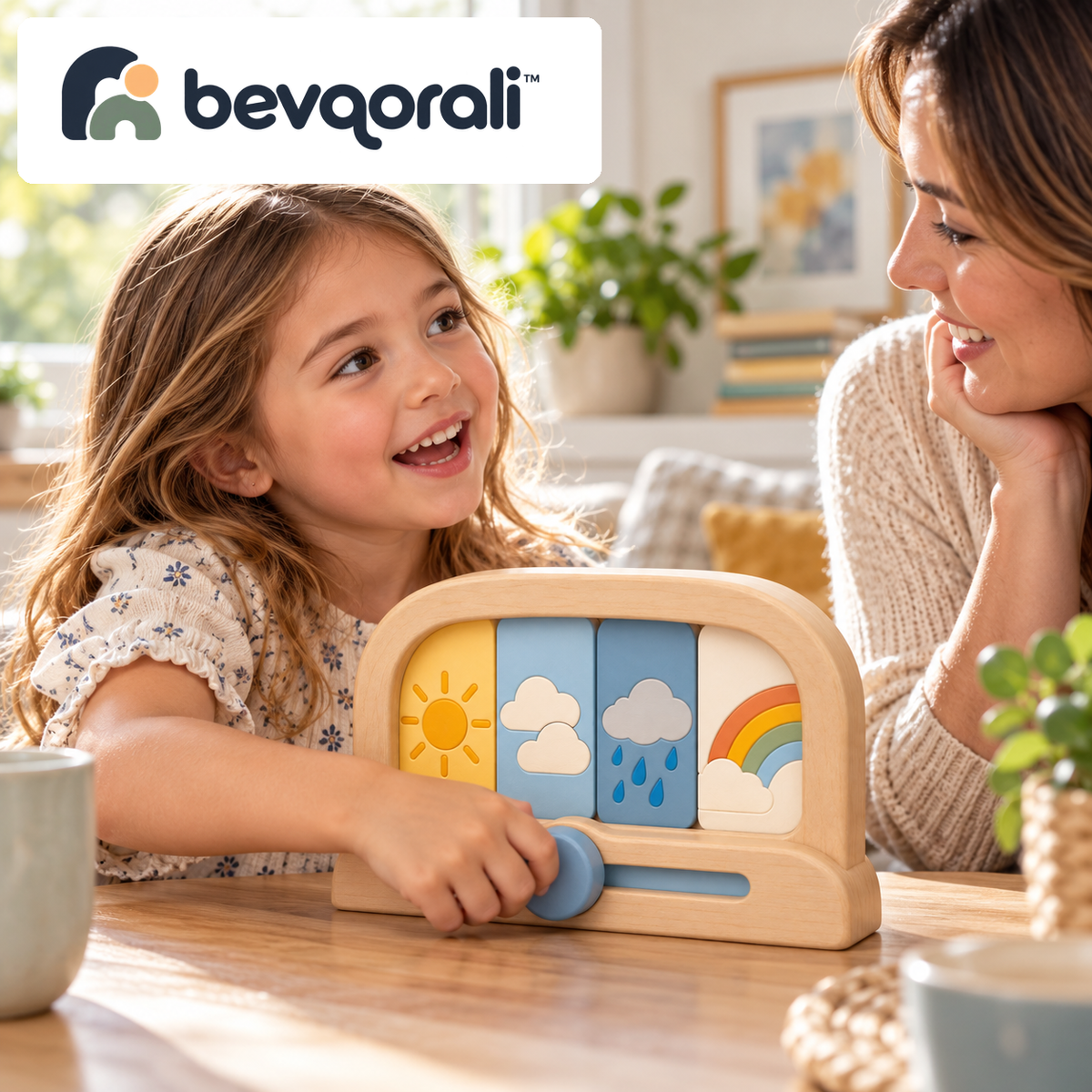 bevqorali™ SkyStory Weather Theater — playroom setting